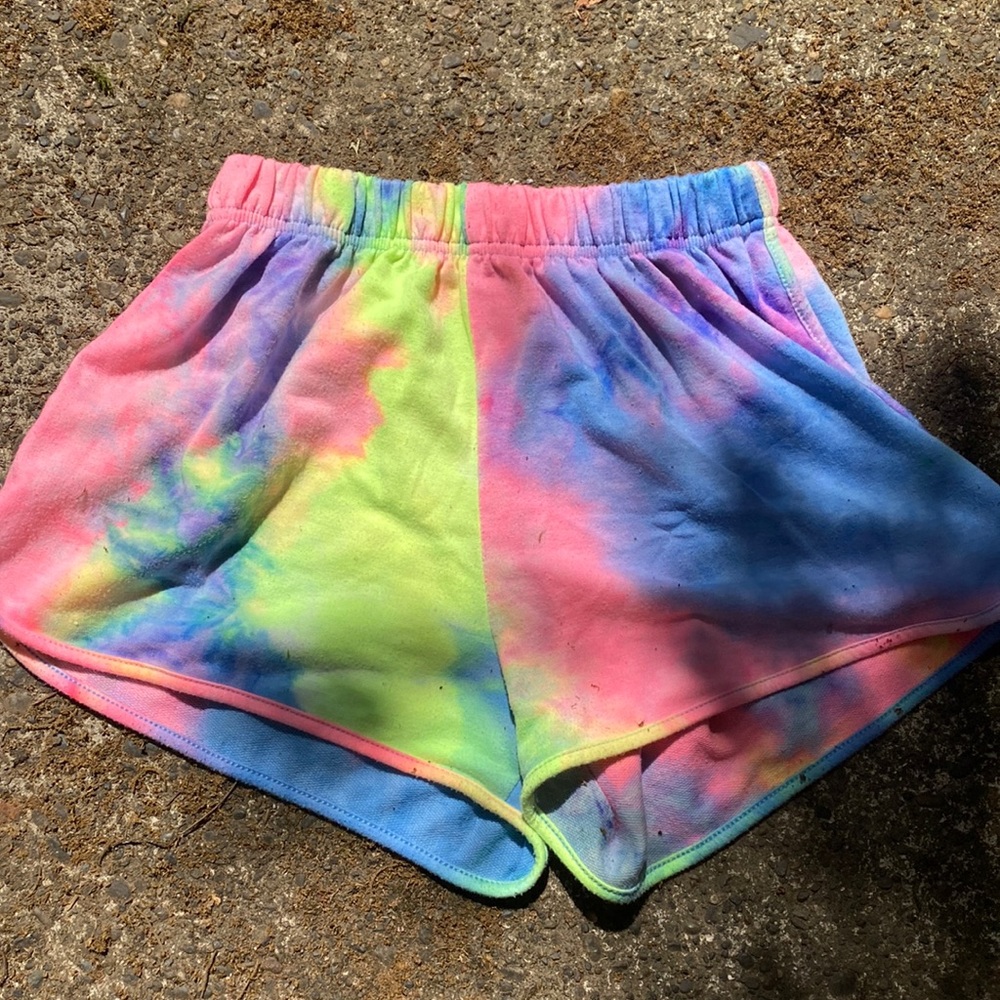 Tie dye shorts